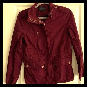 Light fall jacket, maroon